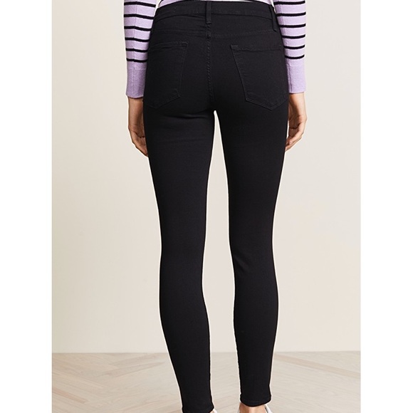 NWOT FRAME Le High Skinny Denim Film Noir Size 28 - Picture 3 of 8